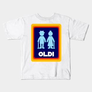 Oldi , funny old people icon Kids T-Shirt